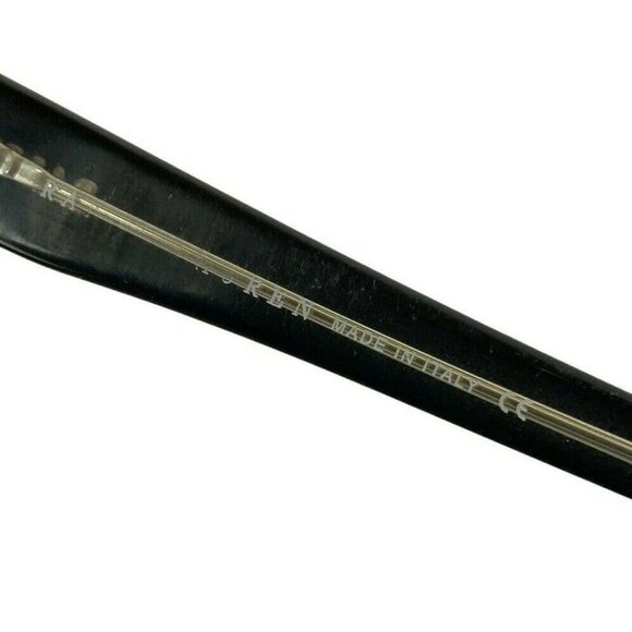 Ralph Lauren Eyeglass Frames 48-16-135 Black & Clear Acetate Rectangular Italy - Picture 10 of 10